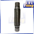 2-1/4'' ID Exhaust Flex Pipe Heavy Duty Stainless Braid Coupling 2.25" x 14'' OL