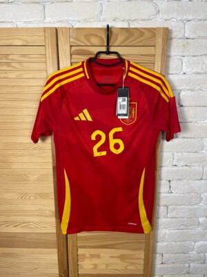 SPAIN TEAM JERSEY HOME FOOOTBALL SOCCER SHIRT ADIDAS RED CAMISETA