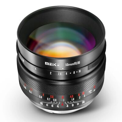 MEIKE 50mm F0.95 APS-C MF Lens for Sony Canon Fujifilm M4/3 mount Camera