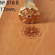 Flower Leather Stamp Tools Stamps Stamping Carving Brass Tool Crafting DIY #318B