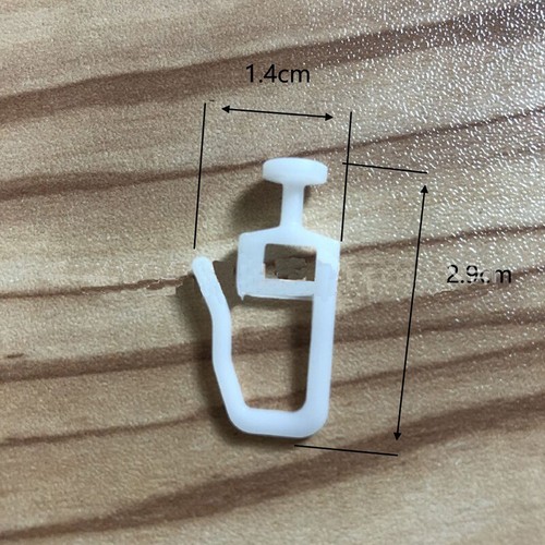 50pcs Gardinen Gleiter Häkchen Haken für Ikea für Kvartal Schiebegardine Weiß - Bild 2 von 5