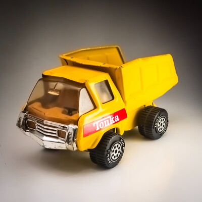 Vintage Tonka Spielzeug Pressstahl Muldenkipper 22 cm Kippbett 80er Jahre