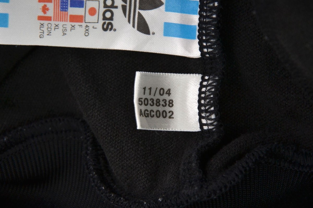 #アディダス 2004年物 adidas TRACK JECKETS ADIDAS ORIGINALS ALL BLACKS 2004 TRACK JACKET ADIDAS SIZE XL