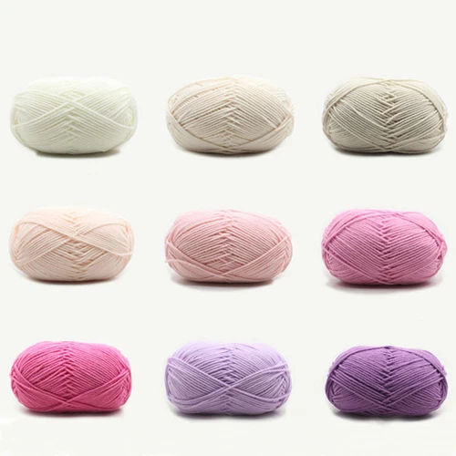 62 Colors Milk Cotton Skeins Hand Knitting Wool Baby Crochet Chunky Yarn 50g - Picture 10 of 87