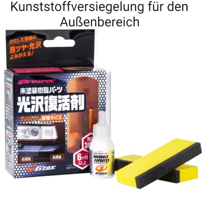 Kunststoffversiegelung Soft99 Nano Hard Plastic Coating 8ml inkl. Applicator