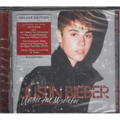 Justin Bieber CD DVD Under The Mistletoe Deluxe Edition Sealed Justin Bieber CD DVD Under The Mistletoe Deluxe Edition Sealed