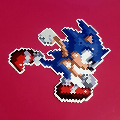 Sonic The Hedgehog Laufen 80mm Vinyl Aufkleber Fenster Skateboard wetterfest Auto