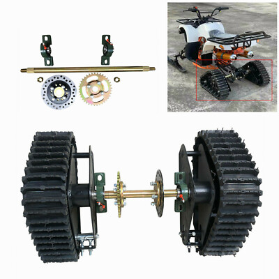 A Pair Go Kart ATV UTV Buggy Quad Rear Wheel Snow Rubber Sand Tracks Snowmobile