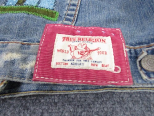 True Religion Jacket Adult L Ashbury Patch Mushroom Vintage Y2K Distressed Women - Picture 9 of 14