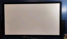 92" inch white projector screen aluminum frames and cloth.