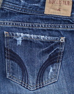 Hollister Pantalones De Mezclilla Mujer Blue Jeans Pantalones Cortos Talla 3 Ebay