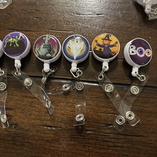 Retractable Badge Reels, 10 Pack, Halloween