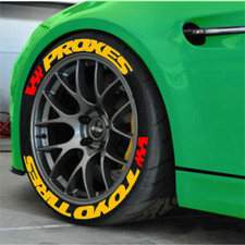 Pegatina de letras de neumáticos TOYO TIRES PROXES para fuente de 14""-22"" 1,06"" 4 juegos