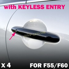 Für 2017 + Mini F55 F60 Schlüssellos Glänzend Schwarz Auto Außen Türgriff Cover