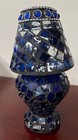 Mosaic Votive, Tealight Lamp 7.5”x4" Blue — photo 2