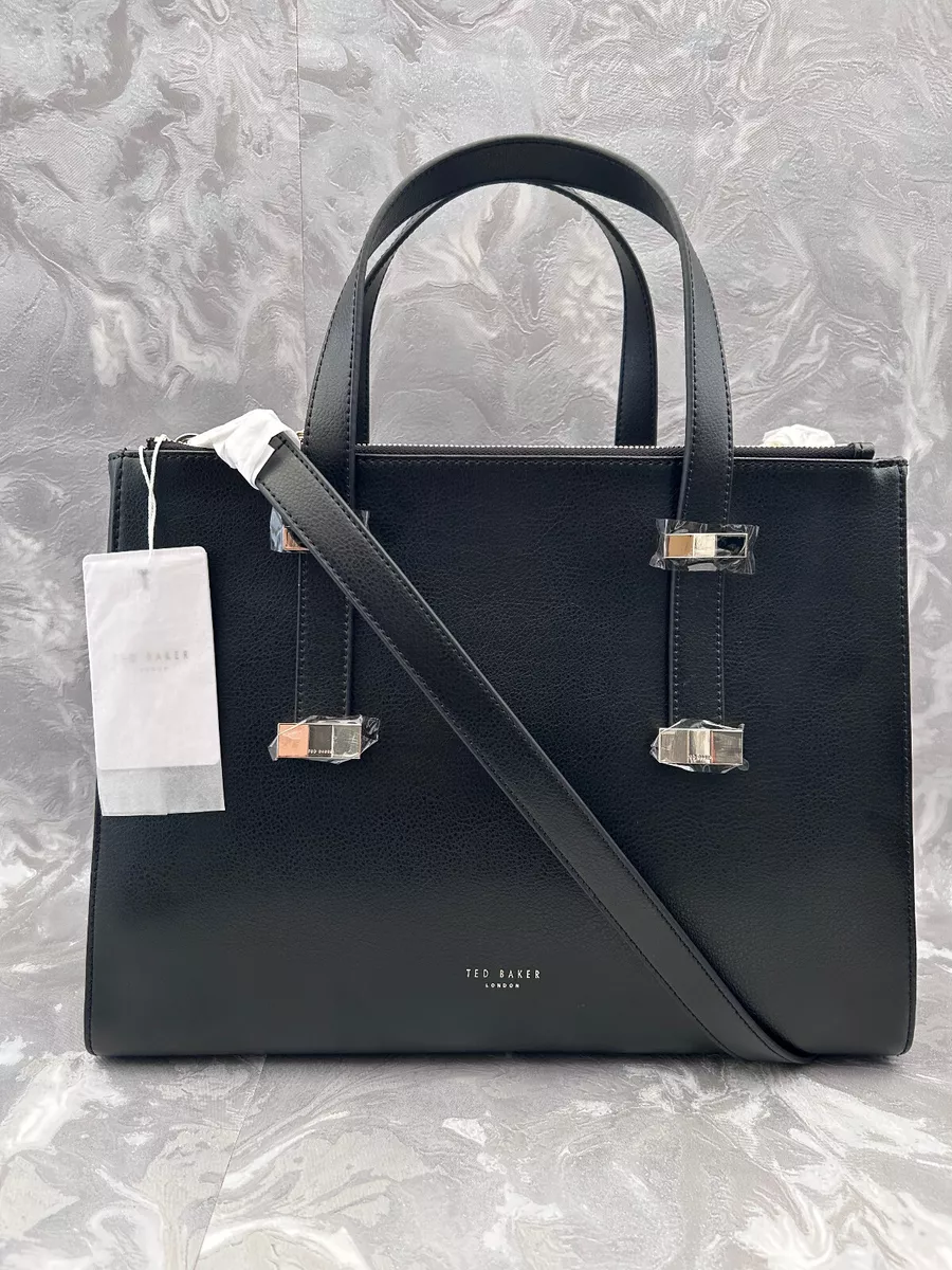 Ted Baker Black Judiith Tote Bag With Adjustable Handle Brand New Taged RRP 199