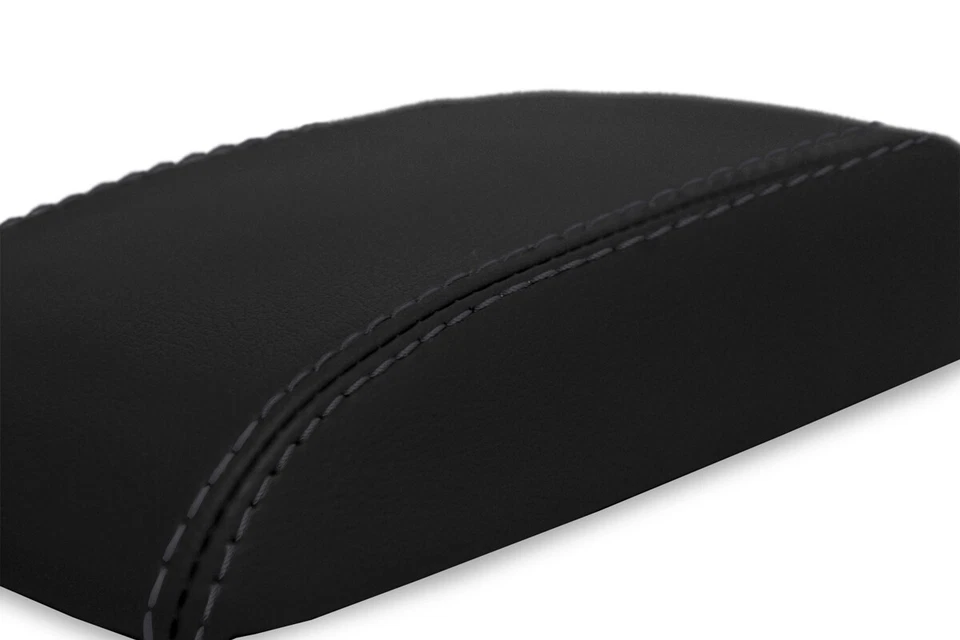 Se adapta a Scion TC 2005-2010 PVC cuero consola central tapa reposabrazos cubierta negra Foto 3 de 4