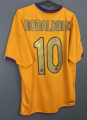 FC Barcelona Ronaldinho 10番ジャージ Nike FC Barcelona RONALDINHO 10 ジャージ - メルカリ