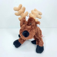 Ganz Webkinz Brown Reindeer Plush Retired HM137 Stuffed Animal No Code 9"