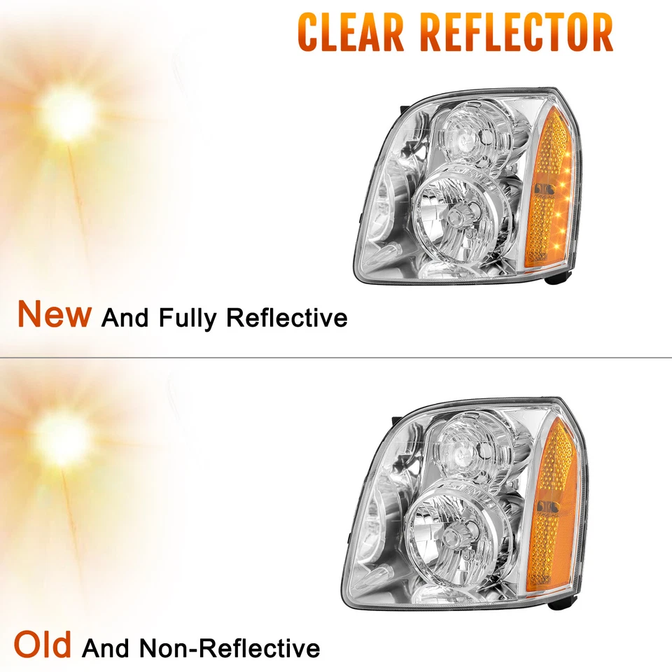 Para GMC Yukon XL 1500 2500 2007-2014 Denali Faros Conjunto Lámparas L+R 07-14 Foto 4 de 4