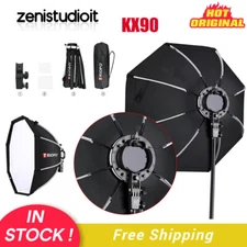 US Triopo KX90 90CM Foldable Speedlite Octagon Softbox for Godox V1 AD200 V860II