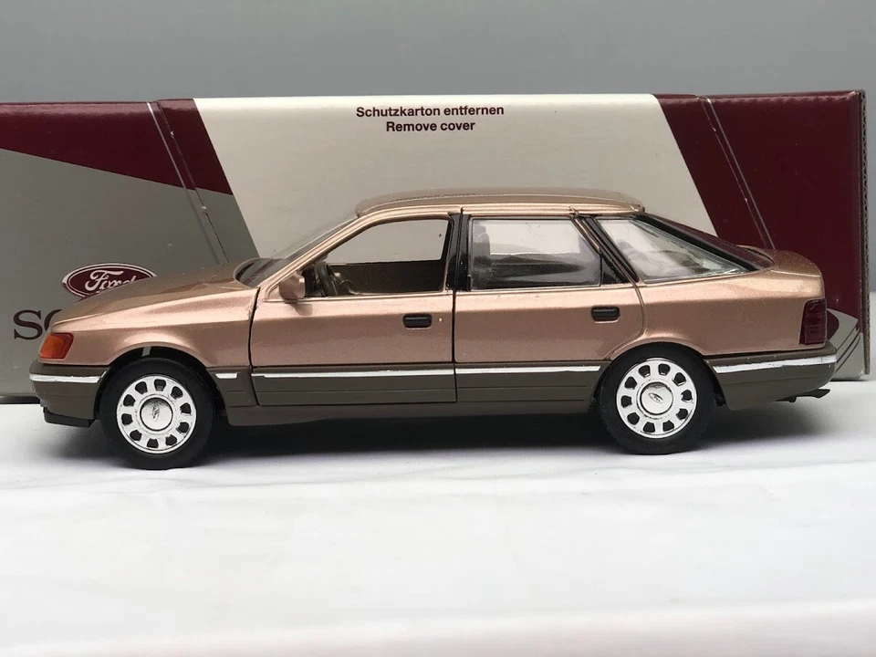 Ford Scorpio - Bronze With Chrome Wheels - 1/25 Scale Diecast Model Car Schabak - Image 3 of 4