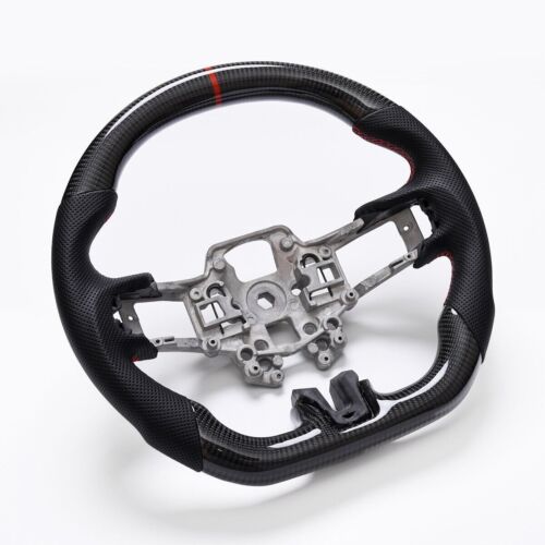 Real carbon fiber Sport Steering Wheel For FORD 2018-2022 MUSTANG GT W/heated - Picture 5 of 11