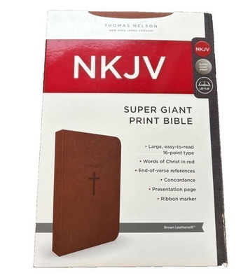 #ad Super Giant Print Bible NKJV Imitation Leather Largest Print 16 point BRAND NEW $20.82