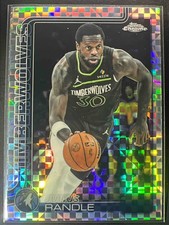 2025-26 Topps Chrome Julius Randle #123 X-Fractor Timberwolves
