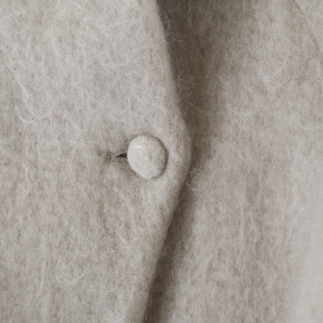 AMERI DEFORMATION COLLAR SHAGGY COAT Deformed Whi… - image 5