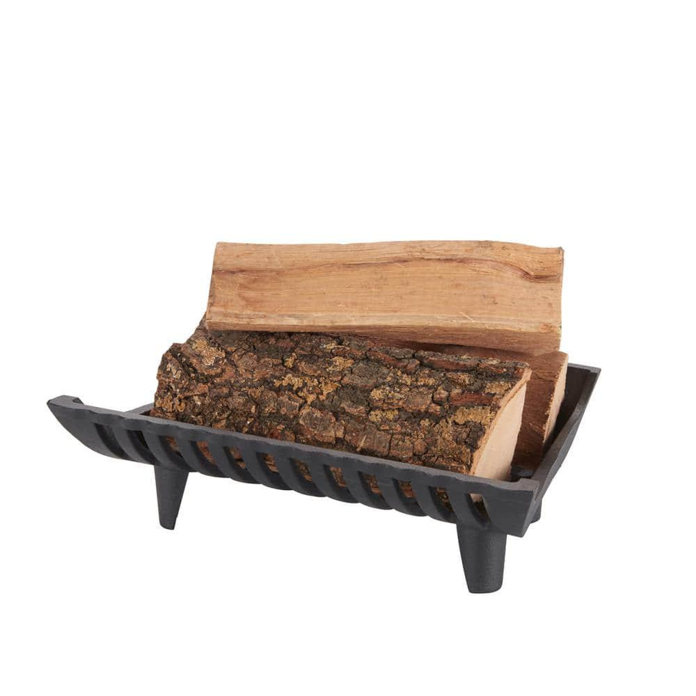Liberty Foundry Fireplace Grate 17" W Cast Iron Heavy-Duty 2" Clearance Durable