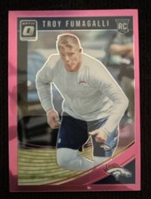 2018 Donruss Optic - Rookies Troy Fumagalli #129 Pink Prizm (RC)