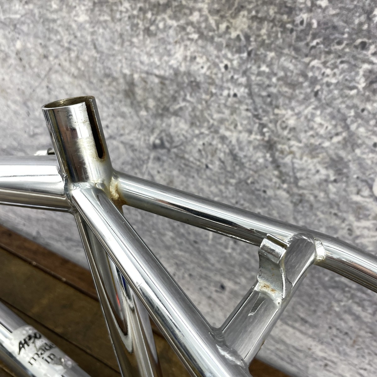 Vintage Robinson Pro BMX Frame Chrome 20 Inch Old School Made in