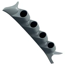 99 - 07 Ford SuperDuty Gray Quad Gauge Pillar Pod 52mm