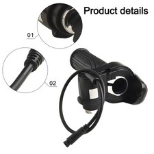 Electric Bike Throttle Grip 48V with 6 Pin Waterproof Connector and Start