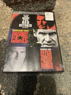 Jack Ryan Triple Feature DVD New Sealed Sean Connery Harrison Ford Alex Baldwin
