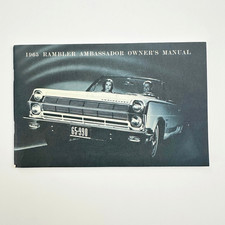1965 Rambler Ambassador Car Owner's Manual HIGH GRADE Classic Car Glove Box Book