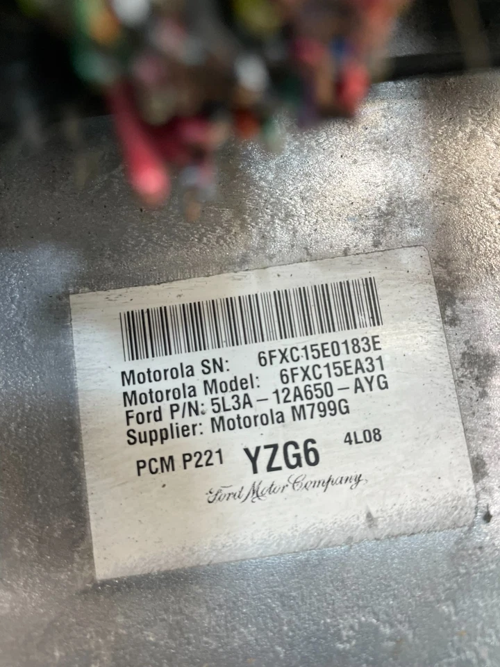 Компьютер управления двигателем 2005 Ford F-150 F150 5,4 л 5l3a-12a650-ayg T7532 DG - Изображение 4 из 4