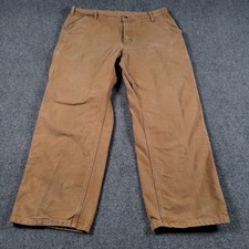 Carhartt B11 Pants Mens 38x30 Brown Duck Canvas Loose Fit Carpenter  READ 