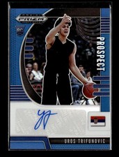 2020 Panini Prizm Draft #PA-UT Uros Trifunovic Prospect Autographs Blue #/149