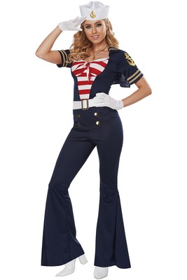 California Costume Hands On Deck Adult Women Halloween Outfit Sailor 5020/012