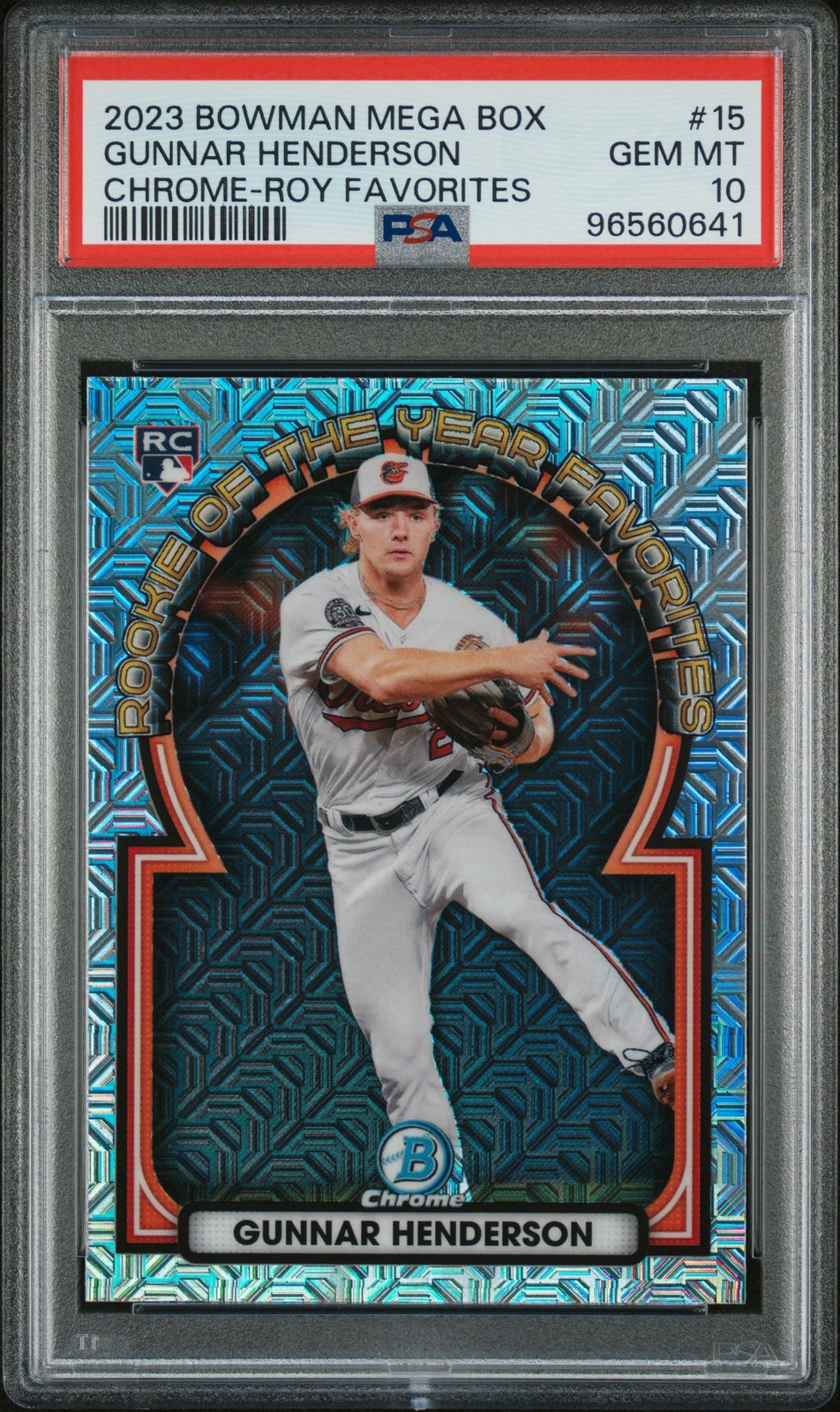 Gunnar Henderson 2023 Bowman Mega Box #ROYF-15 ROY Favorites Gunnar Henderson 2023 Bowman Mega Box #ROYF-15 ROY Favorites