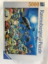 Ravensburger under the sea 5000 piece puzzle 60 X 40 inch Ocean New Sealed