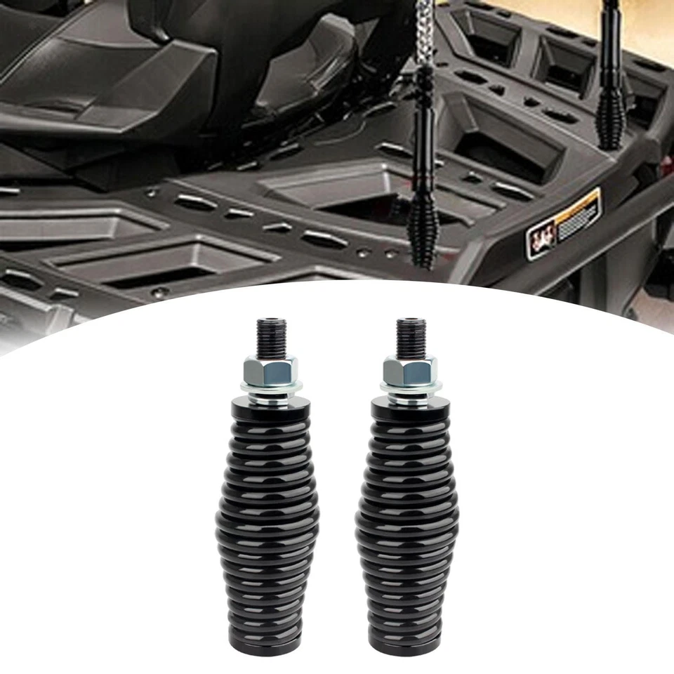 2Pcs LED Whip Light Spring Mount Antenna Spring Mount for Truck Car UTV - Image 4 of 4