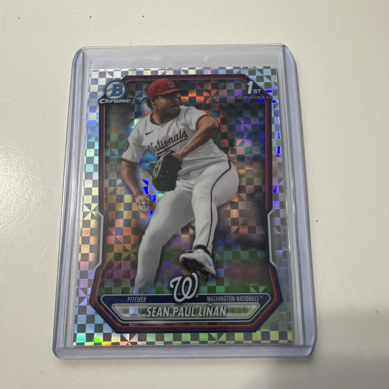 2026 Bowman Chrome Prospects #BCP-26 Sean Paul Linan X-fractor Refractor