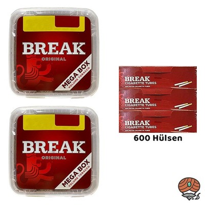 Break Original Volumentabak Mega Box 2x 125g, 600 Hülsen