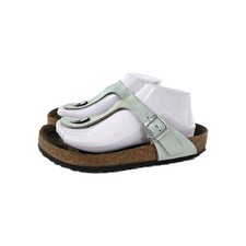 Birkenstock Gizeh Birko Flor Tanga Sandalia EE. UU. 8 Mujer Azul Claro Zapatos