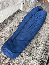 North Face Goose Down Sleeping Bag Blue Kazoo Large RH 90  x33  