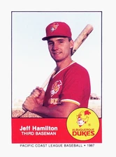 1987 Albuquerque Dukes Police #19 Jeff Hamilton Albuquerque Dukes