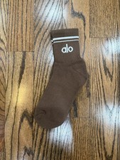 ALO UNISEX HALF-CREW THROWBACK SOCKS 1 pair brand new